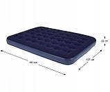 Матрац надувний AVENLI Double 191х137 см, синій, фото 3