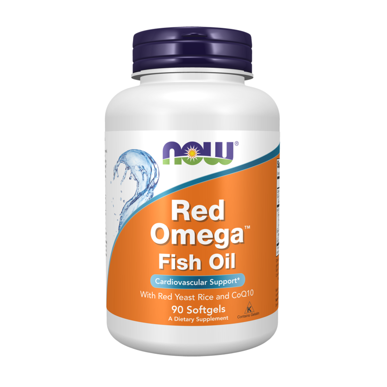 Red OMEGA NOW Foods Ред омега Червоний дріжджовий рис з Омега-3 і CoQ10 90 капсул