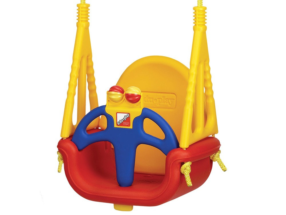 Гойдалка Eduplay 3-в-1 Do Re Mi з брязкальцем, 130 х 162 см - різнокольорова, фото 1