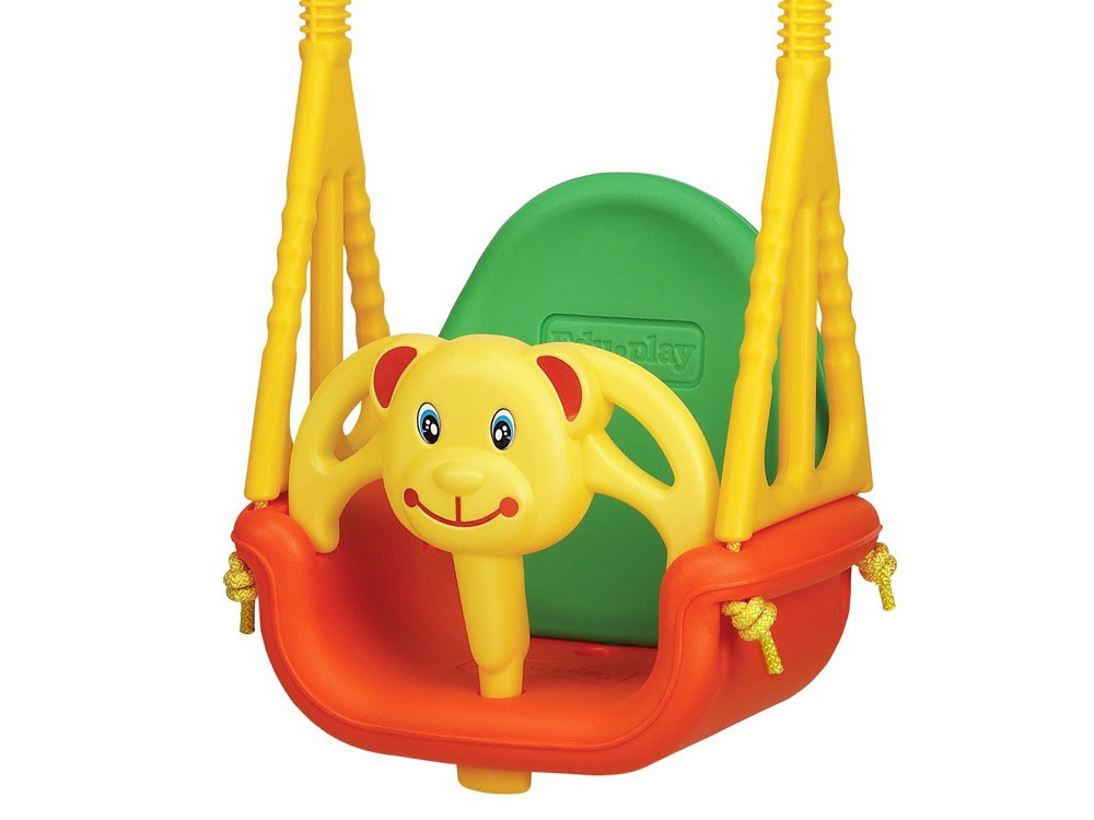 Гойдалка-сидіння «Ведмедик» 3-в-1 Edu-Toys, 130 х 162 см - різнокольорова, фото 1