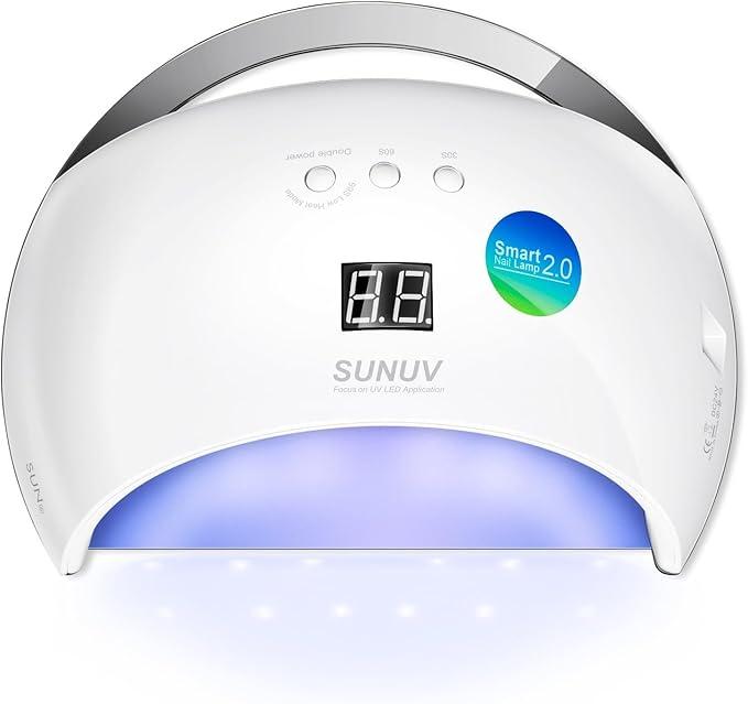 Світлодіодна лампа для нігтів SUN6, 2 в 1 Led/Uv 2.0 для низькобарвного гель-лаку для нігтів,