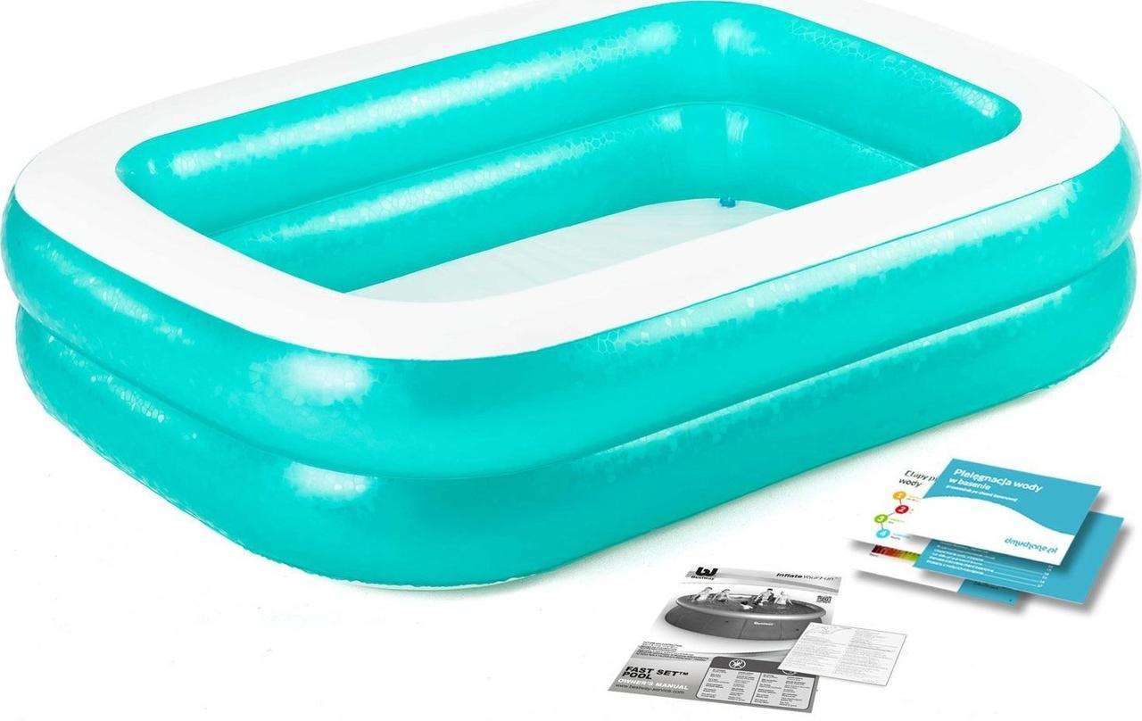 Басейн надувний дитячий Bestway 54005 201x150x51 см, фото 1