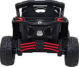 Дитячий акумуляторний квадроцикл CAN-AM Maverick Червоний, фото 6