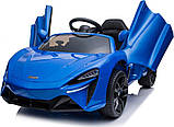 Дитяча акумуляторна машинка McLaren Artura на акумуляторі Синя, фото 6