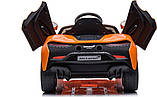 Дитяча акумуляторна машинка Дитячий McLaren Artura Помаранчева, фото 4