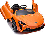 Дитяча акумуляторна машинка Дитячий McLaren Artura Помаранчева, фото 5