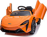 Дитяча акумуляторна машинка Дитячий McLaren Artura Помаранчева, фото 6