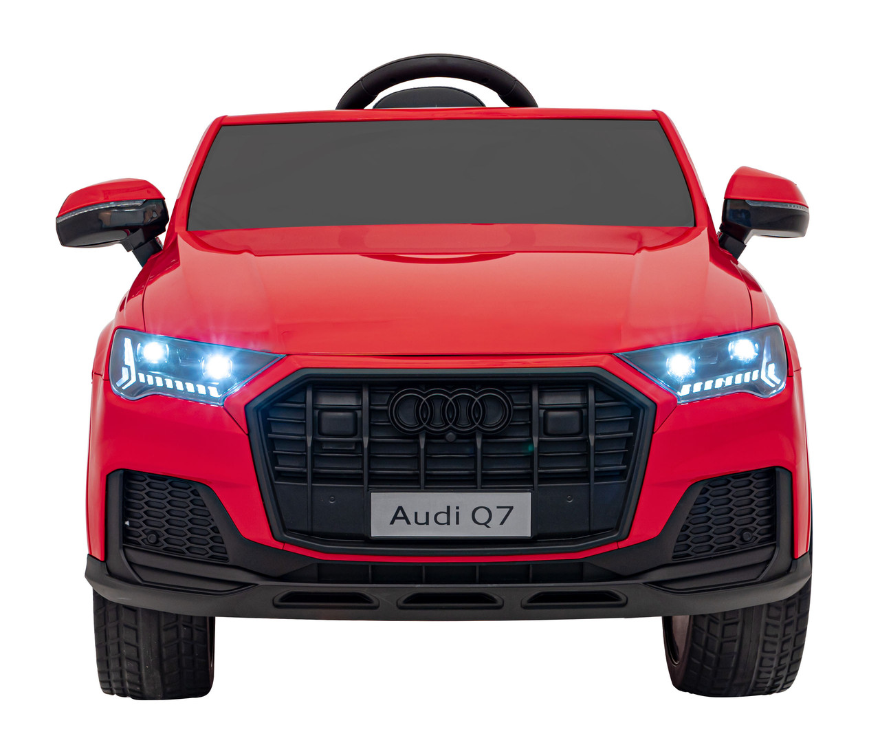 Дитяча акумуляторна машинка Audi Q7 NEW LIFT Червона, фото 1