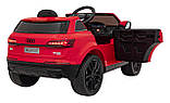Дитяча акумуляторна машинка Audi Q7 NEW LIFT Червона, фото 7