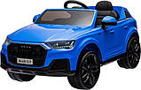 Дитяча акумуляторна машинка Audi Q7 NEW LIFT Синя, фото 3