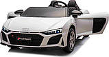 Дитяча акумуляторна машинка Audi Spyder R8 LIFT Біла, фото 2