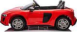 Дитяча акумуляторна машинка Audi Spyder R8 LIFT Червона, фото 5