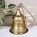 Дзвінок металевий золотистий 15 см