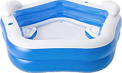 Басейн надувний дитячий Family Fun Lounge Bestway 213х206 см