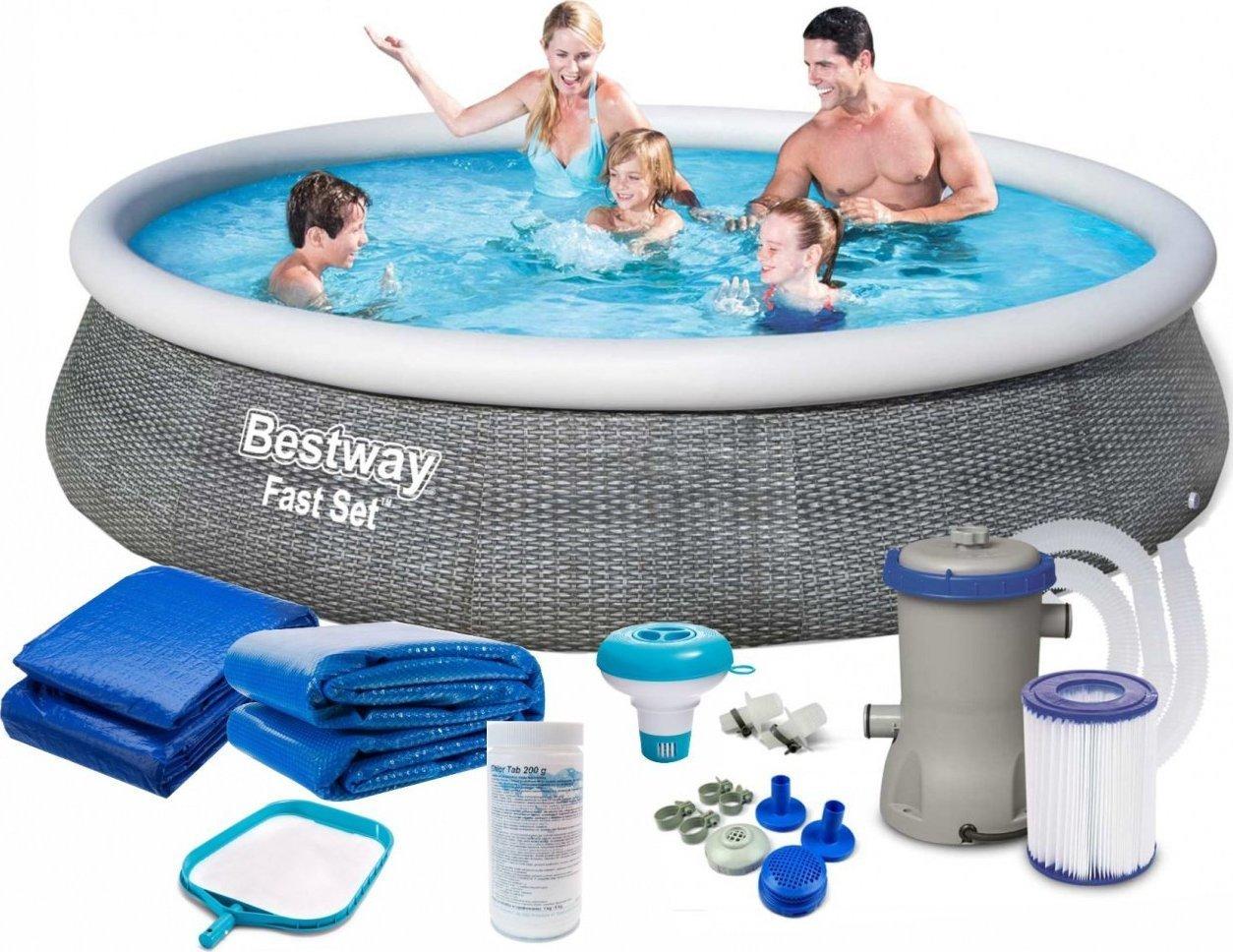 Басейн надувний 9в1 Bestway 57376, 396 x 84 см, фото 1