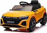 Дитяча акумуляторна машинка Audi SQ8 Жовта, фото 5