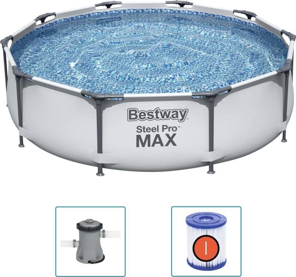 Басейн каркасний 3в1 Bestway 56408 Steel Pro Max 305 см, фото 1