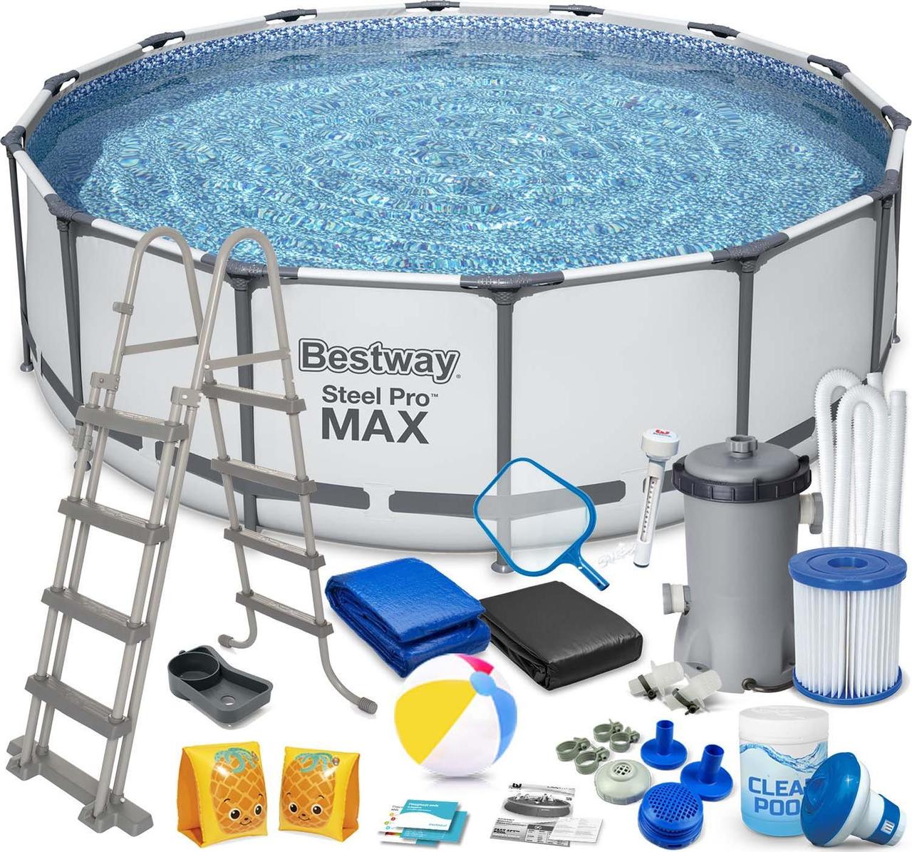 Басейн каркасний 19в1 Bestway 5612X Steel Pro Max 427 см, фото 1