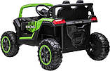 Дитяча акумуляторна машинка Баггі UTV 2000M Racing, зелена, фото 3