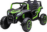 Дитяча акумуляторна машинка Баггі UTV 2000M Racing, зелена, фото 6