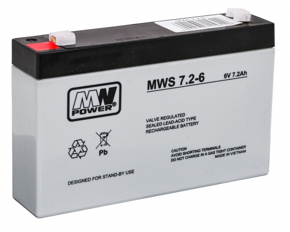 Акумулятор гелевий 6V/7.2Ah для дитячого електомобіля, фото 1