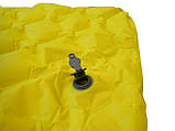 Матрац надувний ACRA L48-ZL 188х55 см, жовтий, фото 7