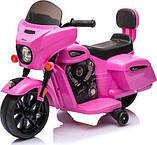 Дитячий акумуляторний мотоцикл Чоппер INDIAN Рожевий, фото 8