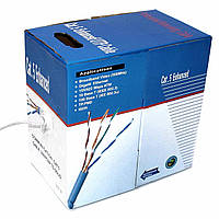 Сетевой кабель витая пара экранированный FTP бухта 305 метров Кабель для интернета UTP Cat 5e