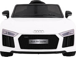 Дитяча акумуляторна машинка Audi R8 Spyder Біла