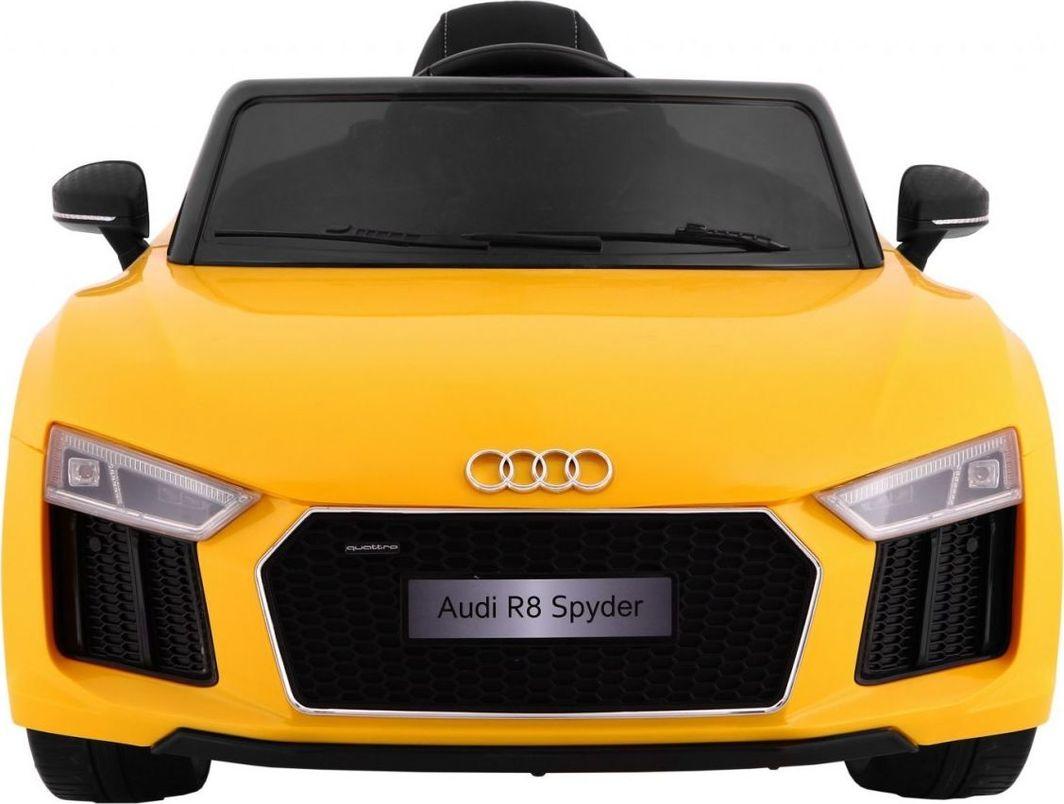 Дитяча акумуляторна машинка Audi R8 Spyder Жовта, фото 1