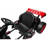 Дитячий акумуляторний картинг Audi Gokart з функцією дріфту Червоний, фото 8