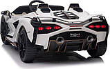 Дитяча акумуляторна машинка Lamborghini SIAN Біла, фото 5