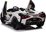 Дитяча акумуляторна машинка Lamborghini SIAN Біла, фото 8