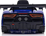 Дитяча акумуляторна машинка Maserati MC20 GT2 Синя, фото 3