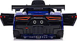 Дитяча акумуляторна машинка Maserati MC20 GT2 Синя, фото 8