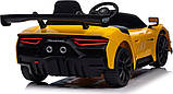 Дитяча акумуляторна машинка Maserati MC20 GT2 Жовта, фото 5