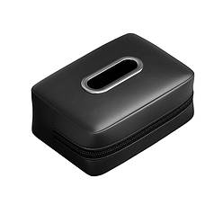 Автомобільний органайзер Lesko 3109 Black для серветок фіксується ремінцем компактний