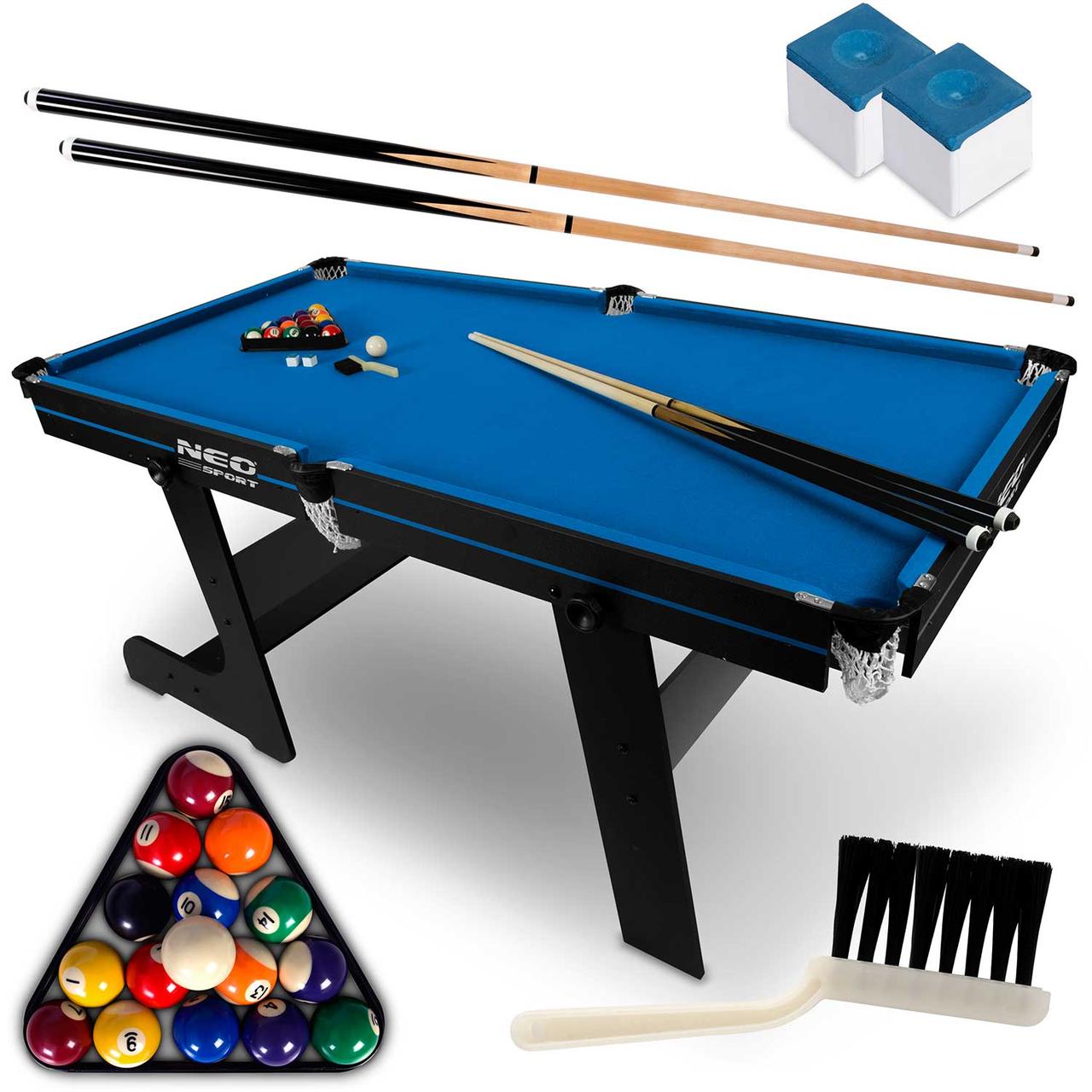 Більярдний стіл з аксесуарами Neo-Sport NS-808, 183 x 92 x 81 см, фото 1