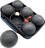 М'ячі для гри в петанк Enero Pro з чохлом, чорні, фото 3