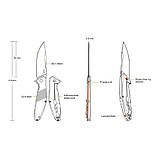 Ніж складаний Ruike D191-B, фото 4