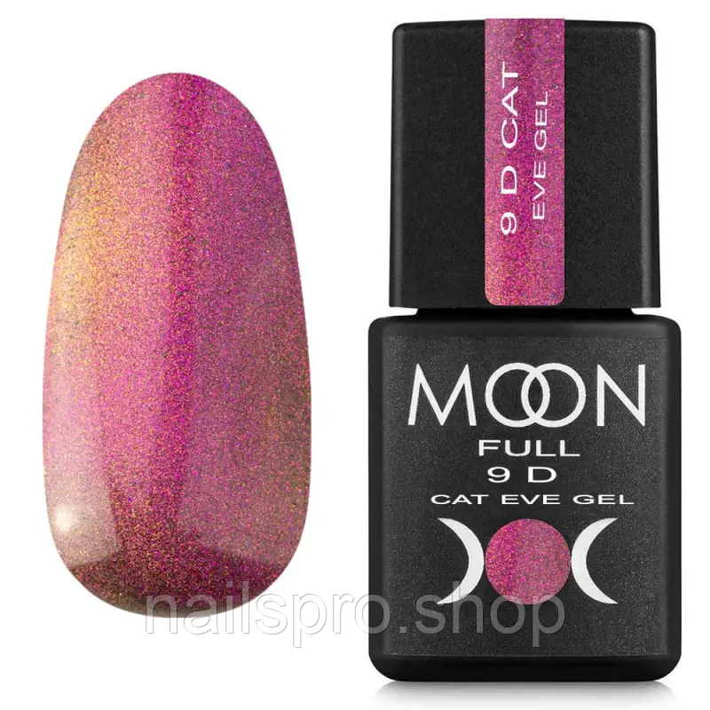 Гель-лак Котяче Око Moon Full 9D Cat Eye gel №01, 8 мл
