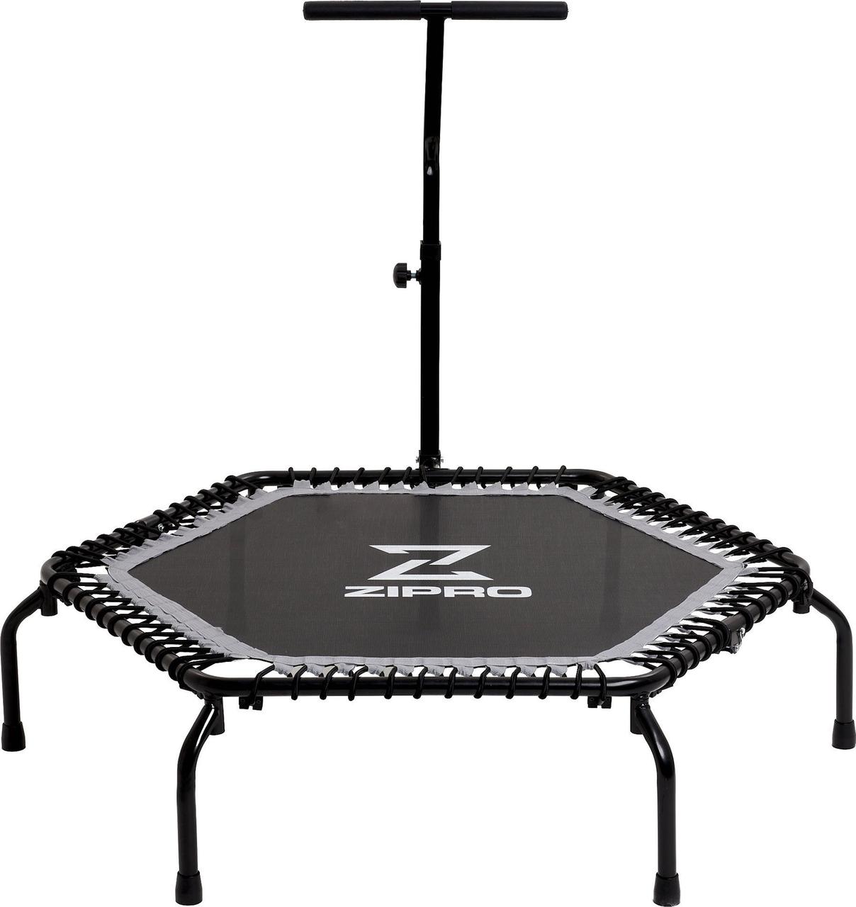 Батут для фітнесу Zipro Fitness з поручнем 4,5 фути 130 см чорний