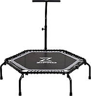 Батут для фітнесу Zipro Fitness з поручнем 4,5 фути 130 см чорний