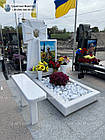 Памятник воїну ЗСУ у вигляді хреста № 2267, фото 5