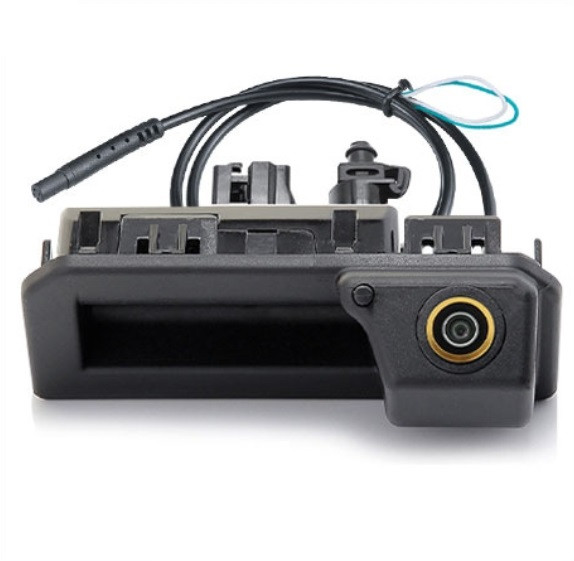 Камера заднього огляду в ручку багажника з ропилювачем води для Audi, Volkswagen, Porsche, Skoda AHD1080P/CVBS Gold Fisheye Тип 2