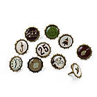 Брадси бронзові новорічні для рукоділля 15мм 10шт. у наборі BRM094, фото 2