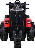 Дитячий акумуляторний трактор З Причепом 720-T Червоний, фото 10