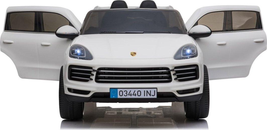 Дитяча акумуляторна машинка Porsche Cayenne S Біла, фото 1