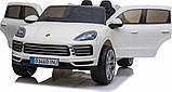 Дитяча акумуляторна машинка Porsche Cayenne S Біла, фото 7