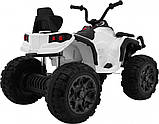 Дитячий акумуляторний квадроцикл 2,4 ГГц Білий, фото 2